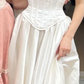 A-Line Satin Simple Wedding Dress Elegant White Wedding Party Dress     S6585