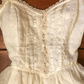 Ivory Straps Vintage A-Line Lace Long Party Dress Evening Dresses    S6714