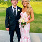 Beautiful Light Pink/Hot Pink Long Prom Dress       S3823