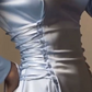 Satin Blue Long Evening Dress Party Dress Prom Dress        S6685