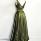 Olive Green Bridesmaid Dresses Prom Dress      S6697