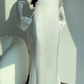 Elegant Round Neck Mermaid Dress Lace Up Flare Sleeve Long Dress for Women        S6690