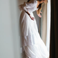 lantern sleeve wedding dresses,Rustic lace wedding dress,white wedding dresses    S1098