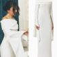 Vintage Prom Dresses Long Sleeve Off Shoulder Ankle Length Evening Dresses Party Dresses      S6799