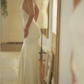 Open Back Halter Neck White Party Prom Dresses Long Evening Dress       S6596