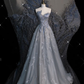A Line Tulle Long Prom Dress Long Formal Graduation Evening Dress       S6727