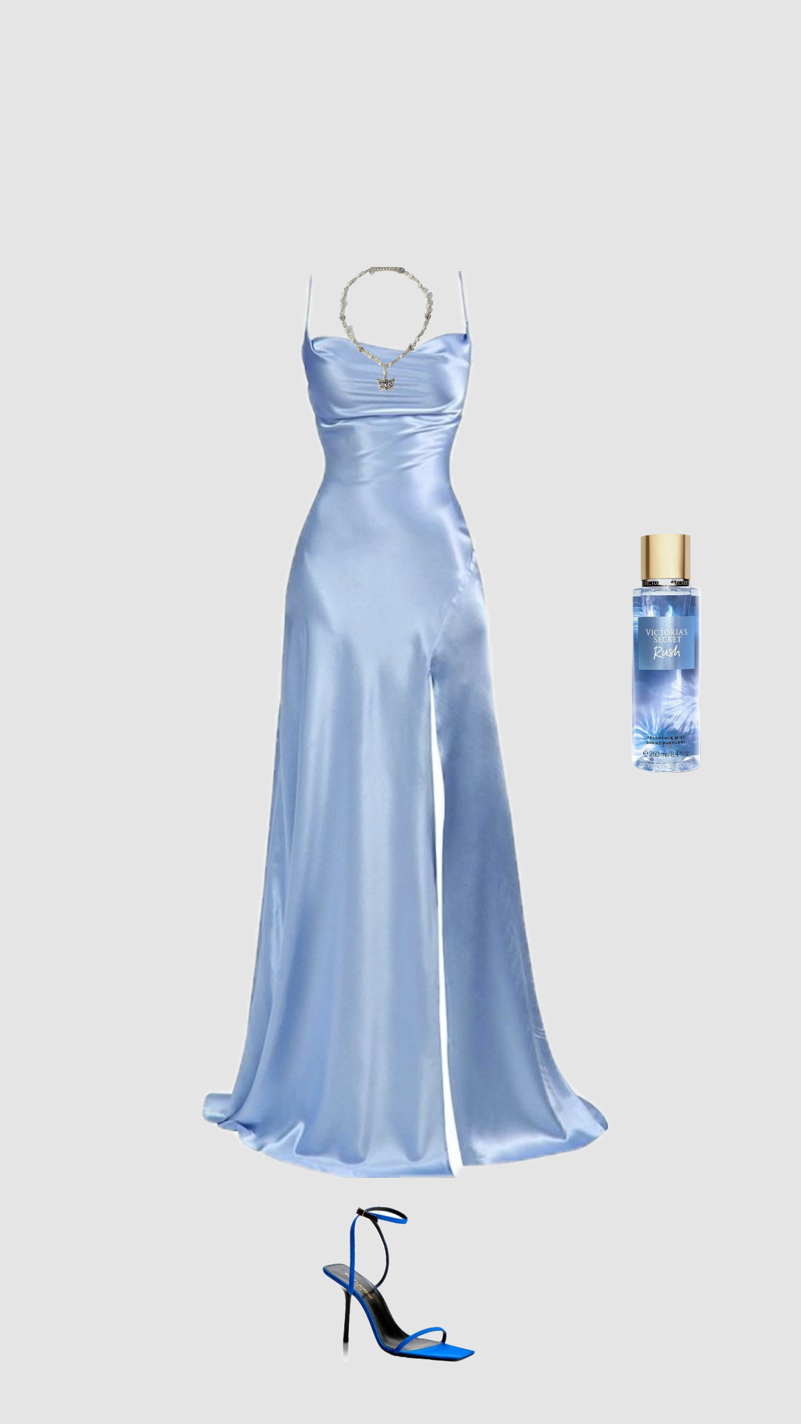 Simple Blue Elegant Long Prom Dress Evening Dress        S6645