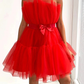 Red Cocktail Dresses A-Line Homecoming Dresses    S2048