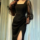 Sexy Black Long Prom Dress      S3804