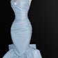 Blue Mermaid Long Princess Dress Evening Gown       S6556