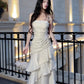 luxury spaghetti straps dress mermaid evening gowns birthday dress    S5932