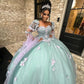 Quinceanera Dresses Long Sleeve Ball Gown Appliques Beading Sweet 16 15 Dress      S6436