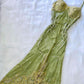 Green Sequin Formal Party Dress Ruffle Long Prom Dress       S5918