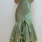 Green Halter Backless Beading Long Prom Dresses         S6073