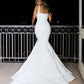 Elegant Square Neck Wedding Dress Women Sleeveless Satin Mermaid Bridal Gowns Floor Length Wedding Party Dress     S6578