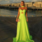 Simple Chiffon Evening Dresses Sweetheart Neckline Formal Party Dress       S6313