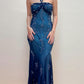 Halter Vintage Long Evening Dress Long Prom Dress       S5923