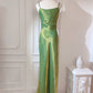 Green long prom dress birthday party dress    S5935