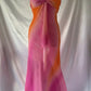 Gorgeous High Low Halter Ombre Pink Chiffon Prom Dresses Evening Dress          S6420