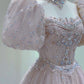 A Line Long Pink Tulle Evening Gown Princess Dress Prom Ball Gown       S6557