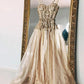 Spaghetti Strap Sequins Long Prom Dresses      S5994