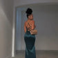 Simple Sheath Evening Gown Long Prom Dresses         S6072