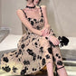 Floral suspender dress for women sweet party dress     S5788