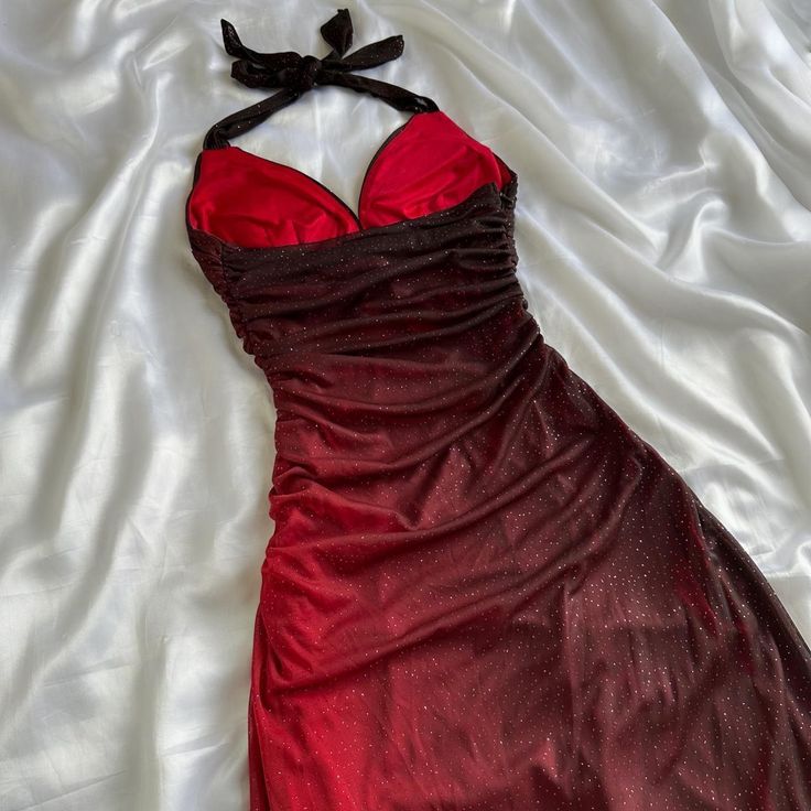 Beautiful Halter Birthday Party Dresses Red Prom Dresses          S6470