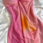 Gorgeous High Low Halter Ombre Pink Chiffon Prom Dresses Evening Dress          S6420