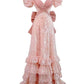 A line Short Sleeves Sequin Long Prom Dress       S6502