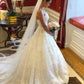 A Line Ball Gown Tulle Lace Wedding Dress Long Bridal Gown        S6240