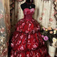 Long Sweetheart Strapless Long Princess Dress Girl Prom Ball Gown       S6533