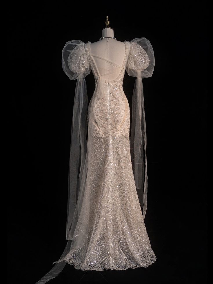 Square Neck Mermaid Long Princess Dress Evening Gown       S6559