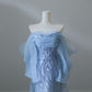 Blue Mermaid Long Princess Dress Evening Gown       S6555