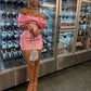 Off The Shoulder Pink Homecoming Dress,Short Homecoming Dress      S5130