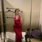 V Neck Long Prom Dress Sheath Evening Gown         S6231