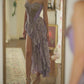 Strapless Lilac Chiffon Vintage Irregular Prom Dress Evening Party Dress       S6199