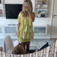 Yellow Chiffon Short Party Gown Homecoming Dress    S6493