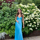 Long Evening Prom Dresses, Blue Prom Dress       S6112
