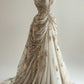 A Line Strapless Sweetheart Wedding Dresses Sequins Bridal Gowns     S6546