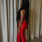 Red Mermaid Party Prom Dresses Long Evening Dress       S6588