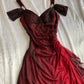 Off Shoulder Long Party Dress, A-line Prom Dress      S5260