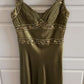 Elegant Sheath Olive Green Prom Dresses Long Formal Dress       S6338