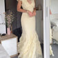 Light Yellow Long Party Dress Chiffon Evening Gown       S6734