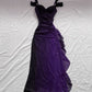 Off Shoulder Long Party Dress, A-line Prom Dress      S5260