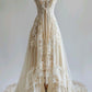 Elegant Lace High Low Wedding Dress Women Sleeveless Bridal Gowns Wedding Party Dress     S6583