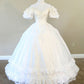A Line Ball Gown white princess wedding dress        S6284