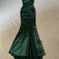 Sexy Green Mermaid Long Prom Dresses 21th Birthday Outfit       S6328