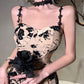 Floral suspender dress for women sweet party dress     S5788
