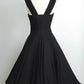Black Sleeveless Square Neckline Ruched Bodice Short Homecoming Dress       S6311